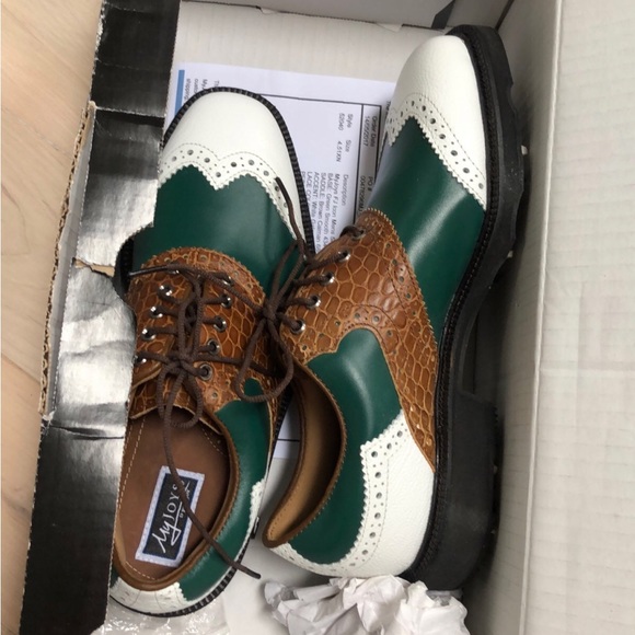 FJ icon shield leather golf shoes 4.5 - Picture 7 of 12